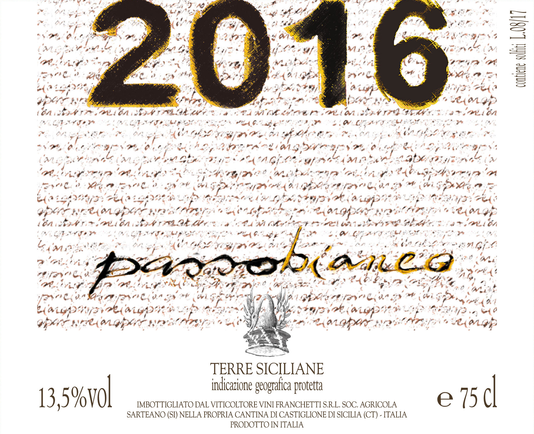 2016 Passopisciaro Passobianco Terre Siciliane image