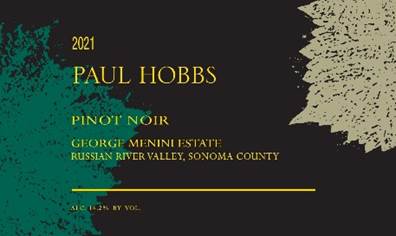 2021 Paul Hobbs George Menini Estate Pinot Noir Russian River Valley, USA image