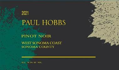 2021 Paul Hobbs West Sonoma Coast Pinot Noir, Sonoma County image