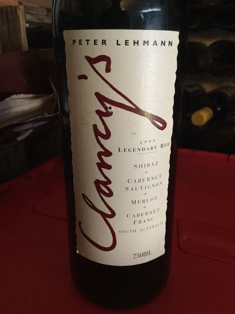 1999 Peter Lehmann Clancy's Shiraz   Cabernet Sauvignon   Merlot, Barossa, Australia image