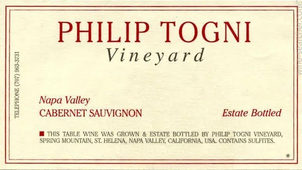 2003 Philip Togni Vineyard Cabernet Sauvignon Napa Valley image