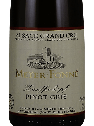 2020 Meyer Fonne Pinot Gris, Alsace, France - click image for full description
