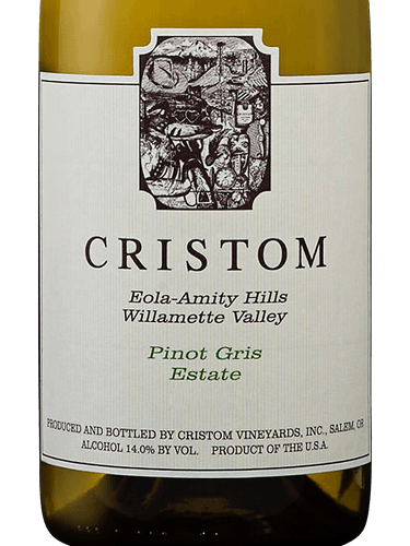 2023 Cristom Pinot Gris Willamette Valley - click image for full description