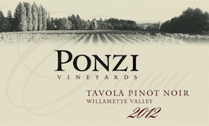 2014 Ponzi Pinot Noir Tavola Willamette Valley image