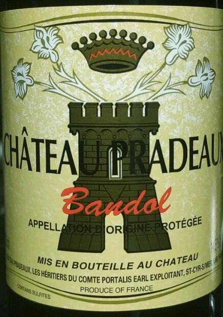 2000 Chateau Pradeaux Bandol Cuvee Longue Garde Provence image