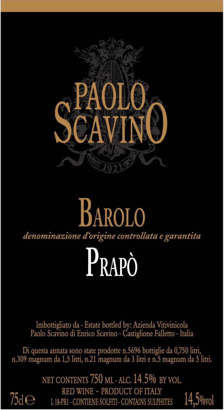 2021 PAOLO SCAVINO BAROLO PRAPO image