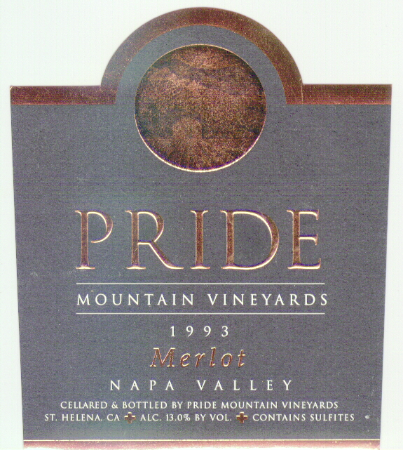 2017 Pride Mountain Vineyards Reserve Claret, California, USA - click image for full description