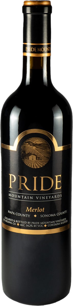2007 Pride Mountain Vineyards Merlot Sonoma Napa - click image for full description