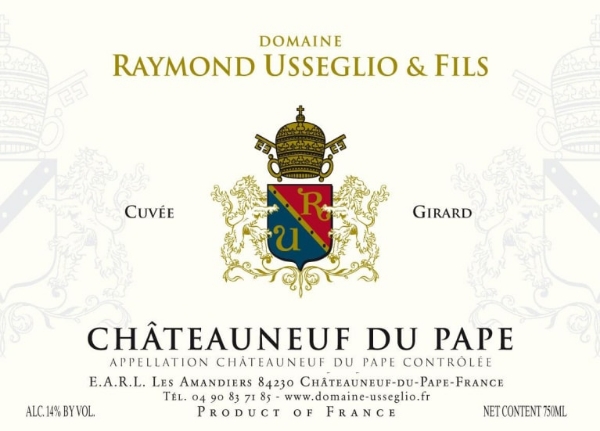 2022 Raymond Usseglio & Fils Chateauneuf Du Pape Cuvee Girard image