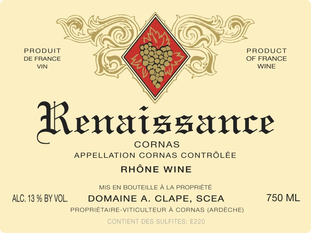 2020 Domaine Auguste Clape Cornas Renaissance Rhone, France image