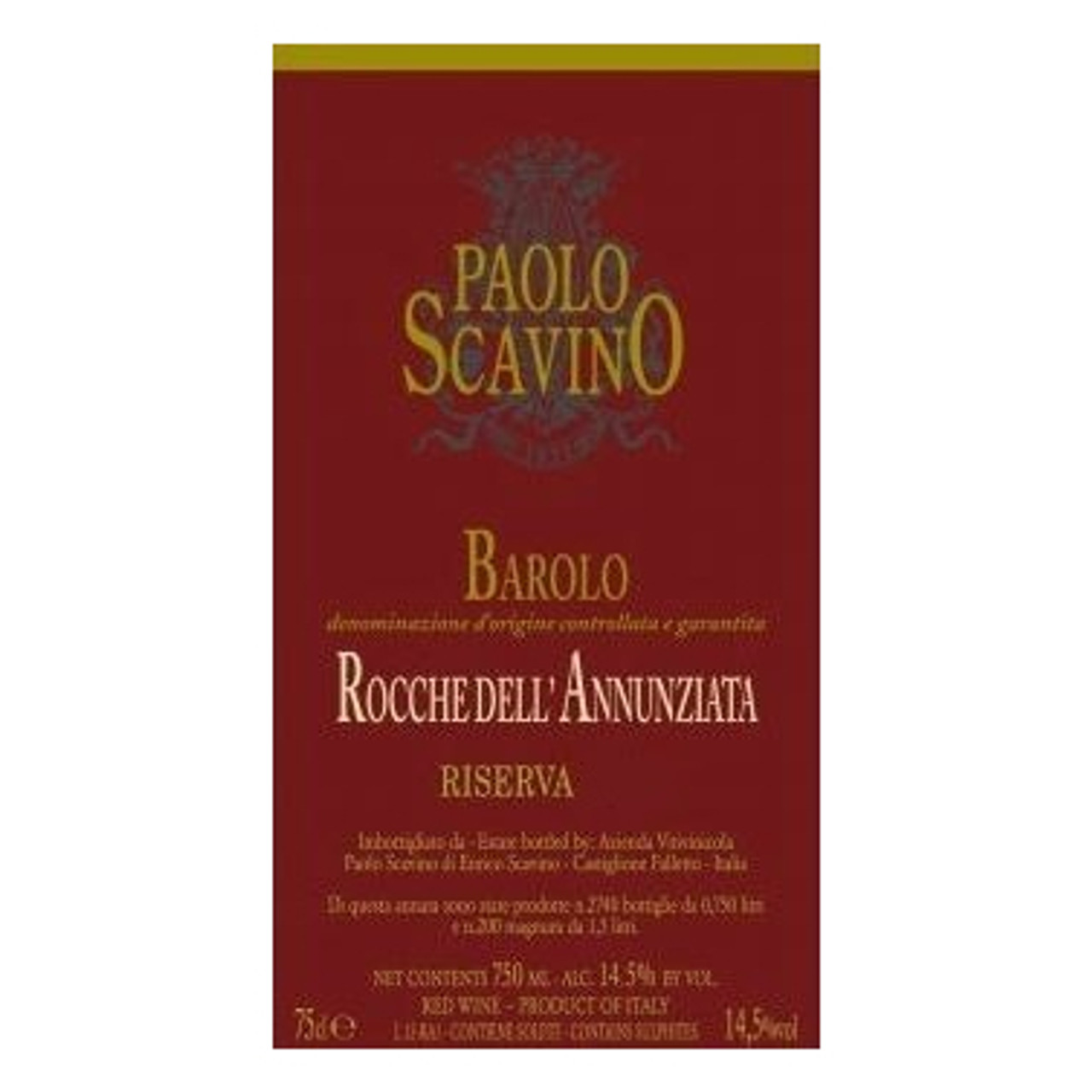 2019 Paolo Scavino Rocche dell Annunziata Riserva Barolo DOCG, Italy image
