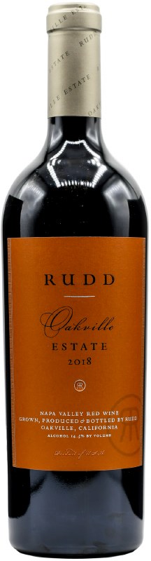 2018 Rudd Oakville Estate Red Wine Napa - click image for full description