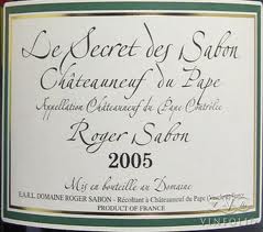 2003 Domaine Roger Sabon Chateauneuf Du Pape Le Secret de Sabon - click image for full description