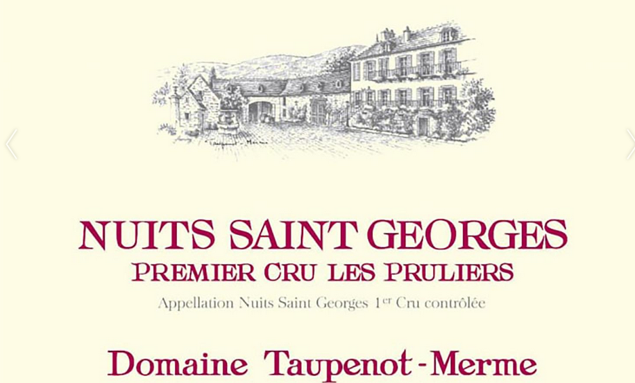 2018 DOMAINE TAUPENOT MERME NUITS SAINT GEORGES LES PRULIERS PREMIER CRU image
