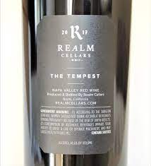 2023 Realm Cellars The Tempest Napa - click image for full description