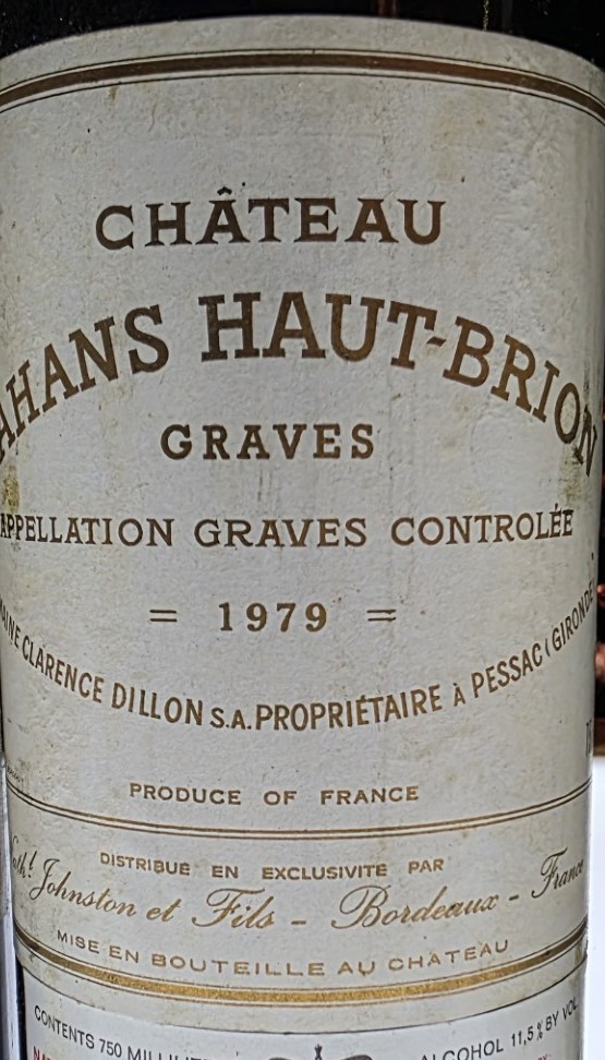 1979 Chateau Bahans Haut Brion Pessac Leognan - click image for full description