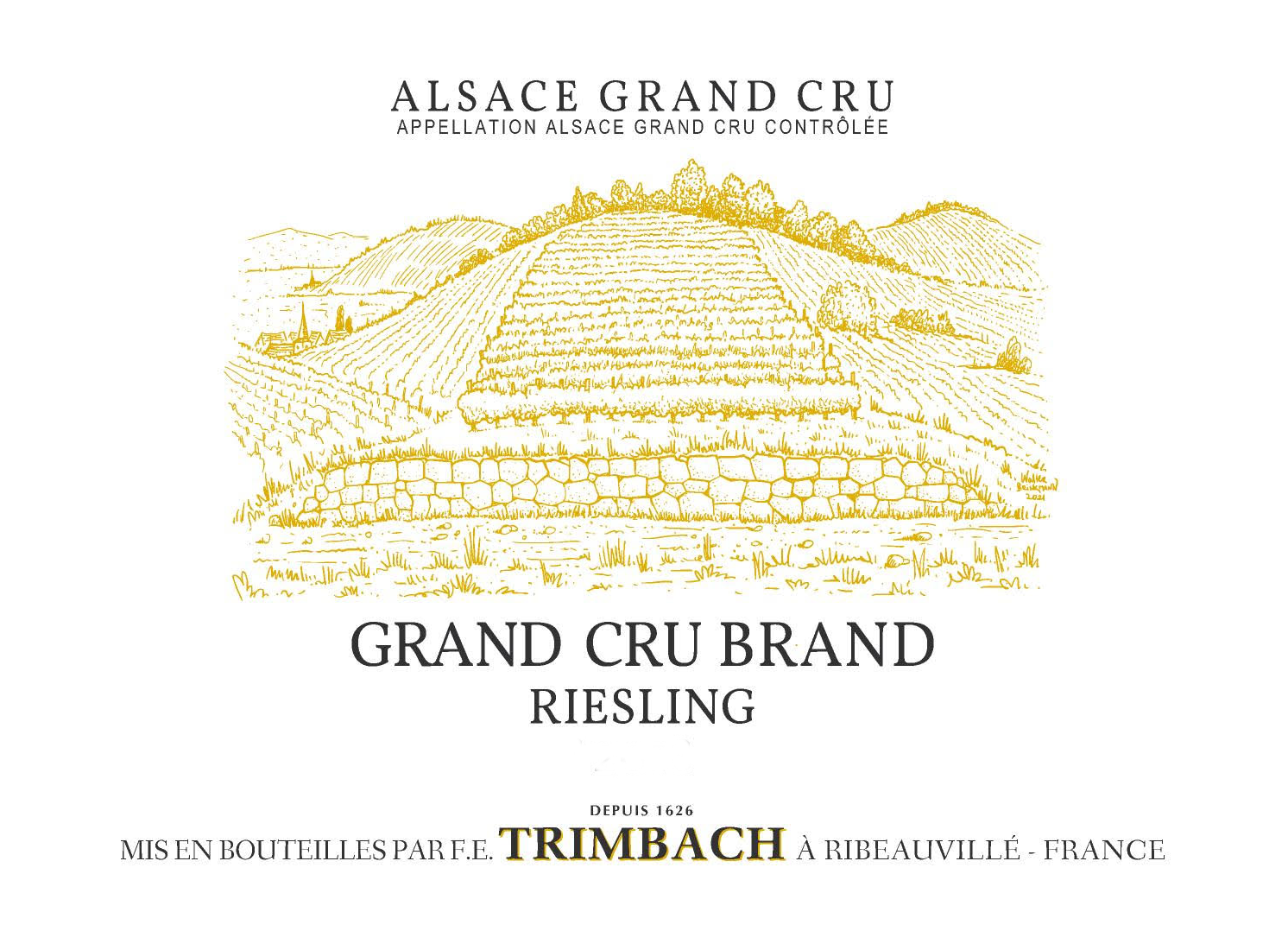 2020 F E Trimbach Riesling Brand Grand Cru Alsace - click image for full description