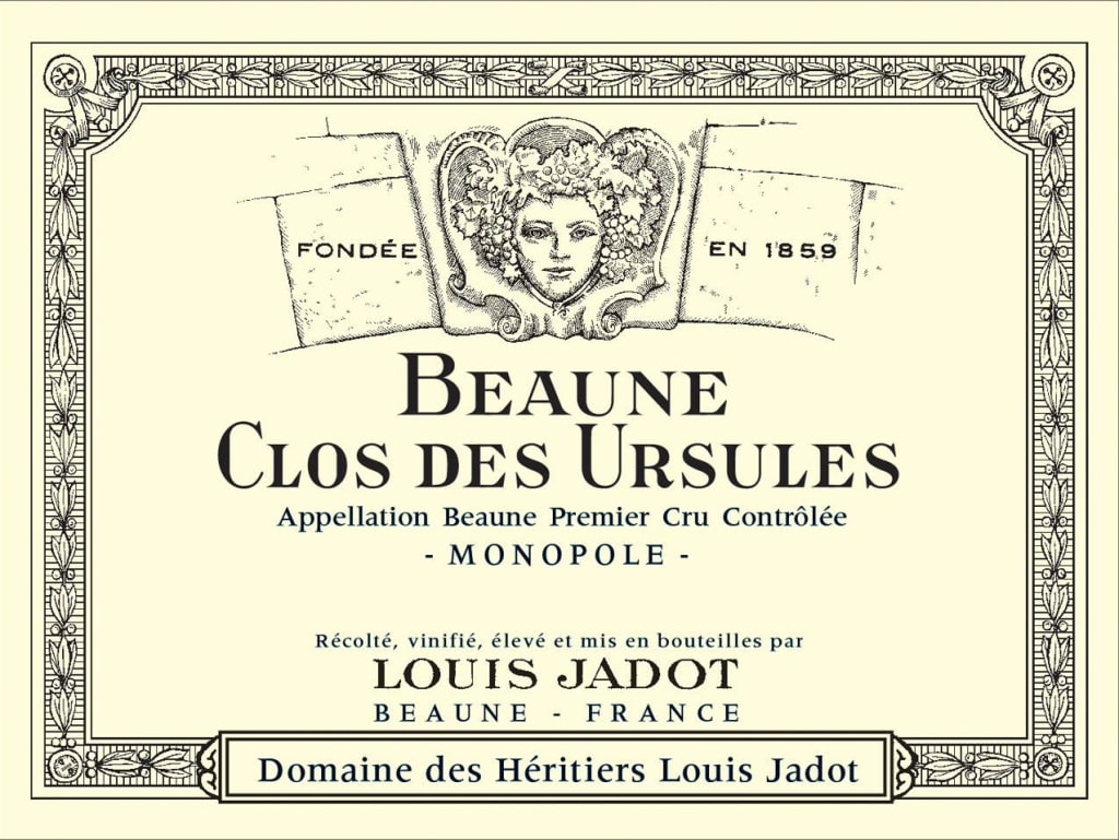 2018 Louis Jadot Beaune Clos des Ursules Monopole, Domaine des Heritiers 3 Liter - click image for full description
