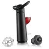 VacuVin Concerto Wine Saver Pump w/stopper (Black) - click image for full description
