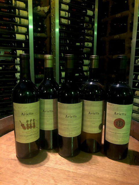 Virtual Wine Tasting Five Pack for Arietta Winery - click image for full description