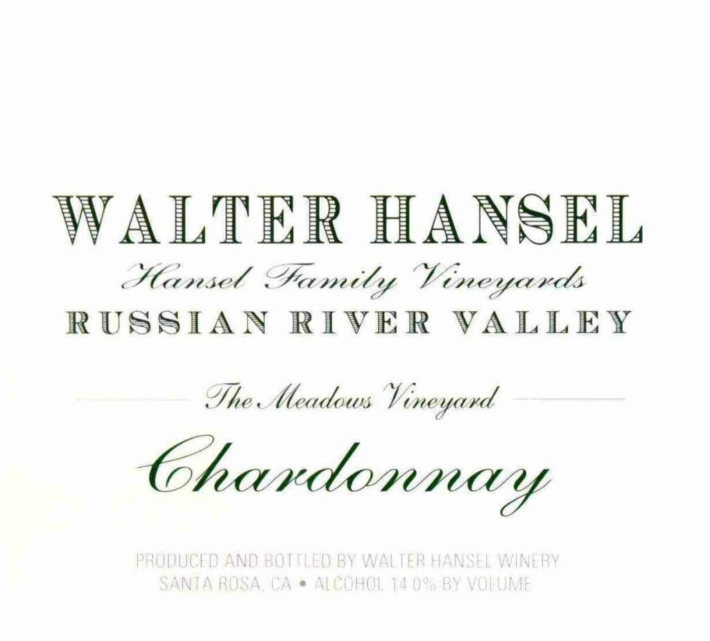 2022 Walter Hansel 'The Meadows Vineyard' Chardonnay, Russian River Valley, image