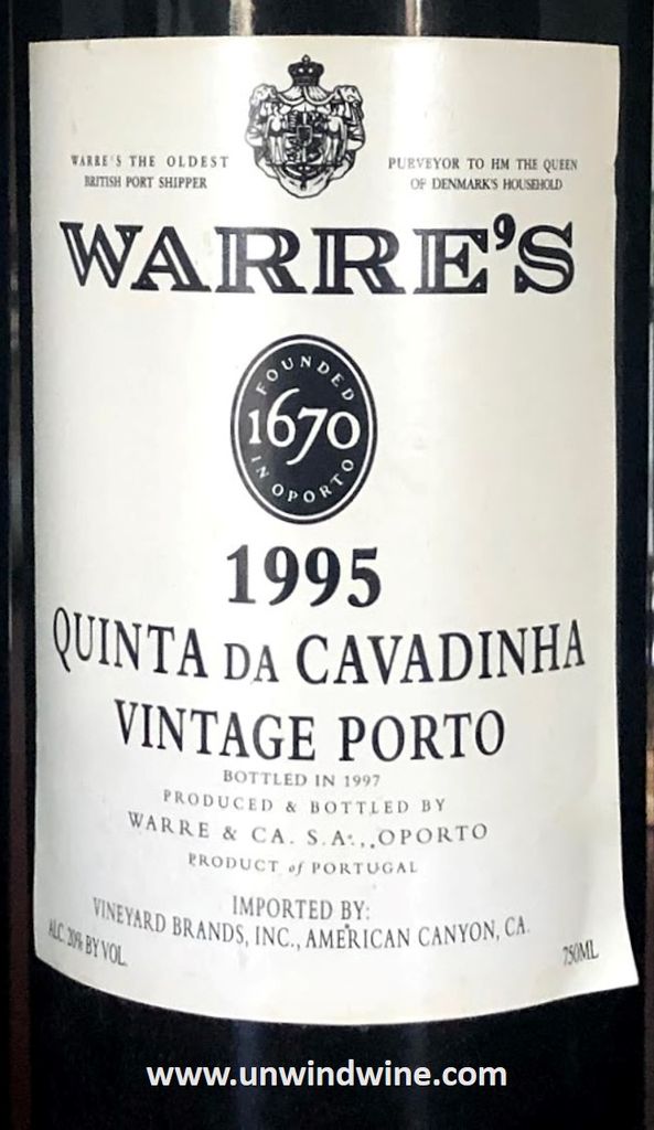 1995 Warre's Quinta Da Cavadinha Vintage Port image