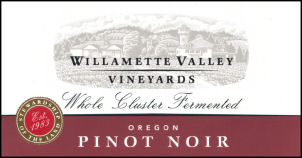 2018 Willamette Valley Vineyards Pinot Noir Whole Cluster - click image for full description