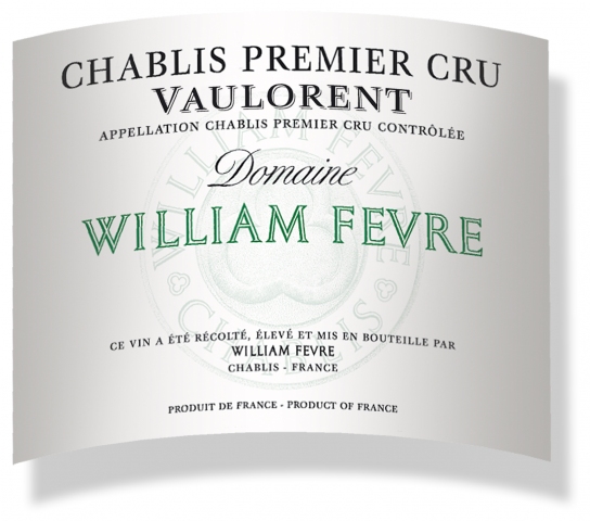 2019 William Fevre Chablis Vaulorent 1er Cru Magnum - click image for full description