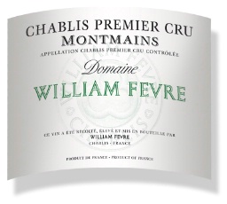 2017 William Fèvre Chablis Montmains Premier Cru - click image for full description