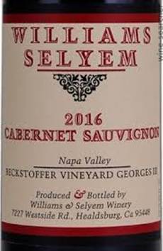 Williams Selyem Beckstoffer Vineyard ...