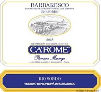 2019 Ca'Rome Romano Marengo 'Sori Rio ...