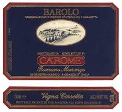 Ca' Rome' Barolo "Vigna Cerretta" DOCG ...