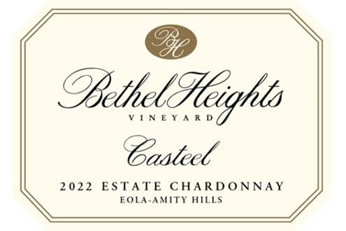 2022 BETHEL HEIGHTS CHARDONNAY CASTEEL WILLAMETTE VALLEY - click image for full description