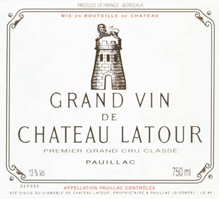 2016 Chateau Latour Pauillac - click image for full description