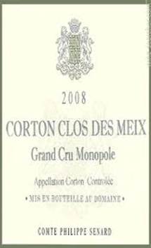 2008 Domaine Comte Senard Corton Clos des Meix Monopole Grand Cru - Wine Watch