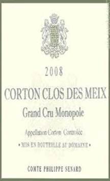 2008 Domaine Comte Senard Corton Clos des Meix Monopole Grand Cru - Wine Watch
