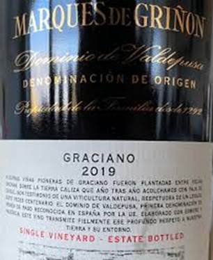 Marques de Grinon Graciano 2019 ...