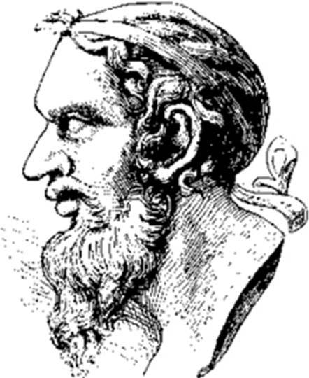 A black and white drawing of a person's head<br />
<br />
Description automatically generated