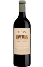 Hess Maverick Ranches Cabernet Sauvignon, Paso Robles wine bottle label.