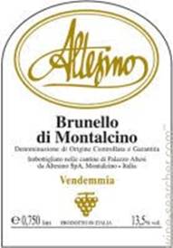 2021 Altesino Brunello di Montalcino DOCG Tuscany - click image for full description