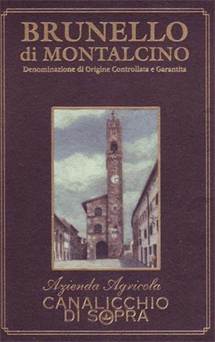 2012 Canalicchio di Sopra Brunello di Montalcino 5L - click image for full description