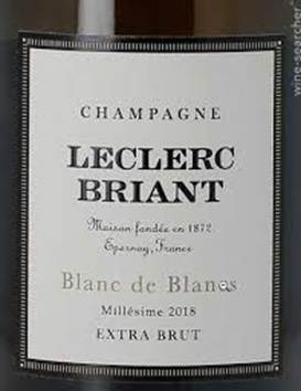 2018 Champagne Leclerc Briant, Champagne Extra Brut Blanc de Blancs Millésime image